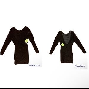 NWT Windsor Low Back Dress with Black Sparkles